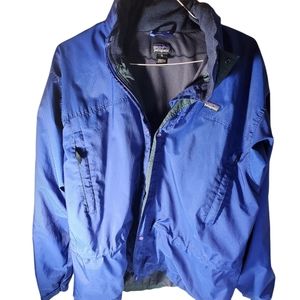 Patagonia Blue Zip Hood Lightweight Ski Snow Parka Jacket Coat Mens Sz XL